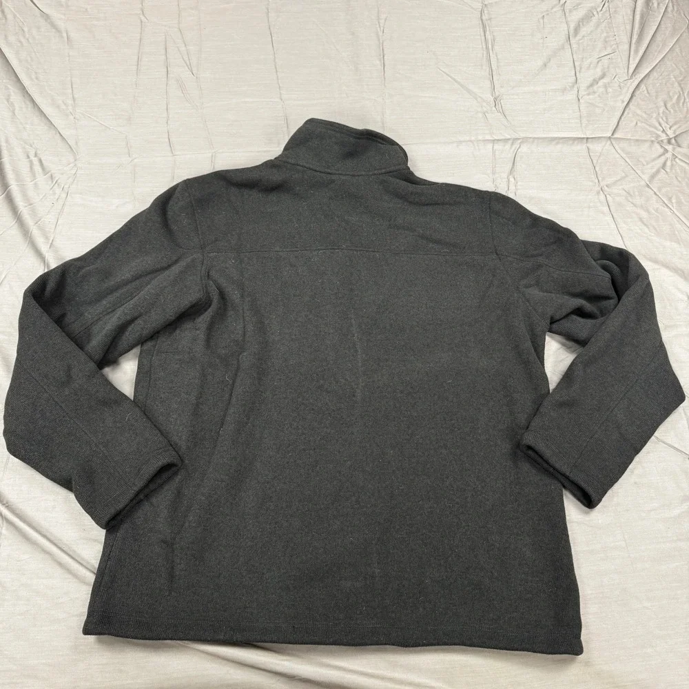 The North Face Gordon Lyons Full Zip Fleece Jacket Mens XL Charcoal Gray Heather